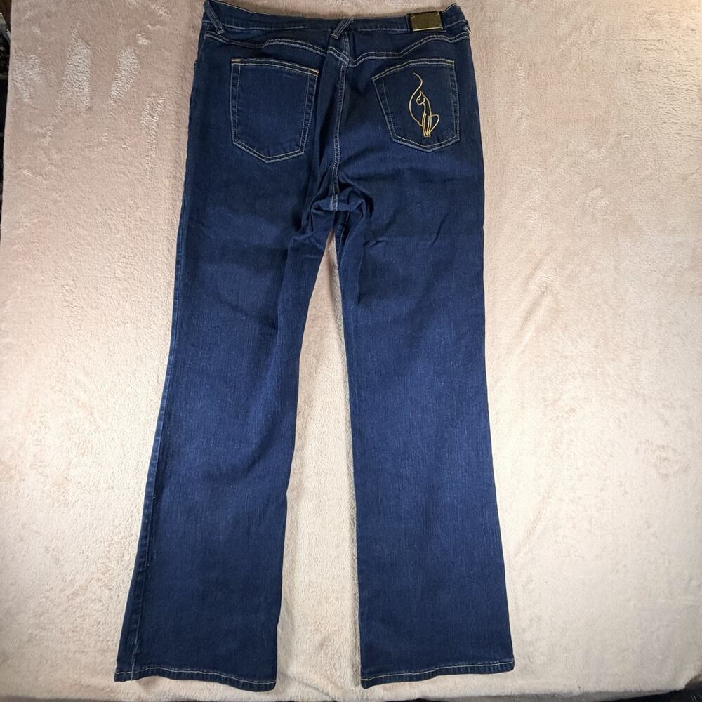 Baby Phat Authentic Jeans Womens 18 Denim Casual Pockets Cat Metal Logo - Picture 9 of 11